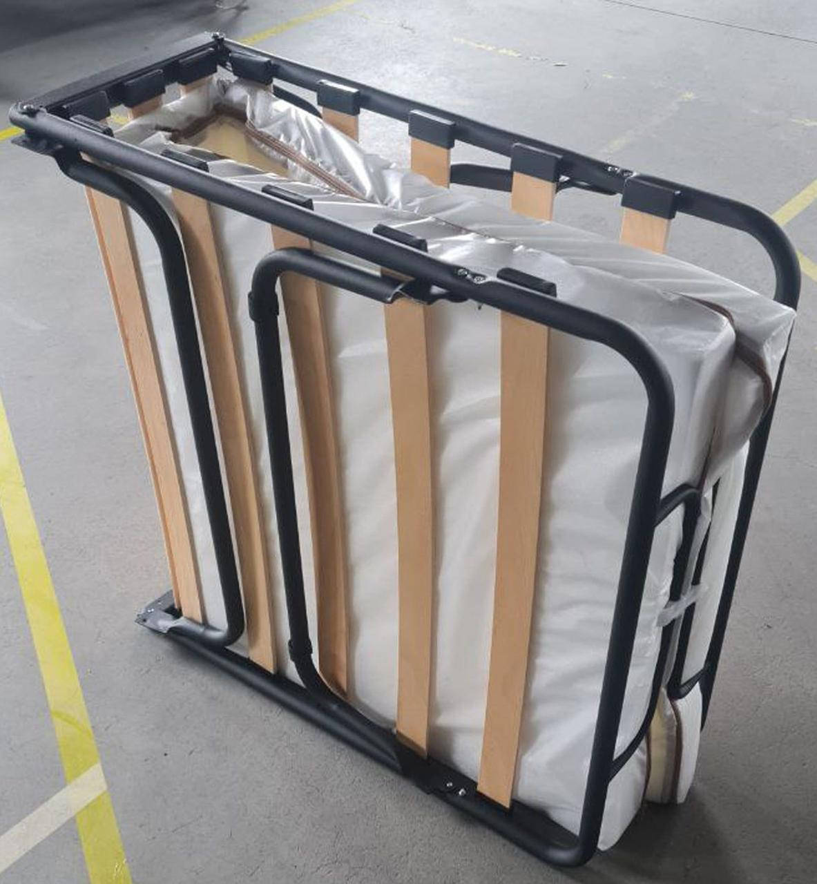 

Раскладушка Классик черная с матрасом 1900*800 ткань А ТМ АМF