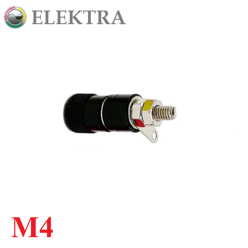 

Клемма силовая M4 (винт бронза, гайки сталь)