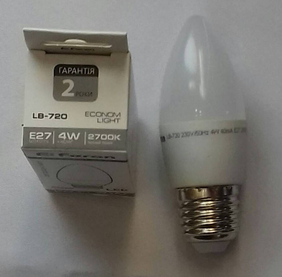 

Светодиодная лампа Feron LB720 Е27 4W 2700К (теплый белый)