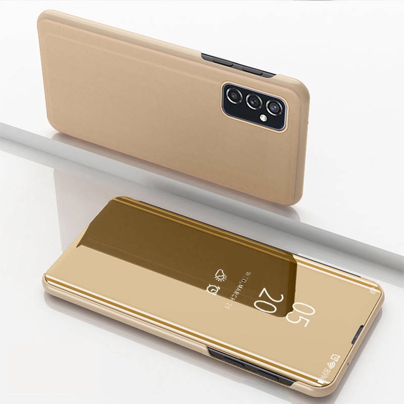

Зеркальный Чехол Samsung Galaxy M52 M526 Mirror View (Самсунг Галакси М52), Золотой