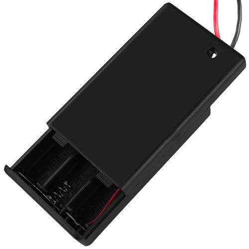 

Корпус батареек x3"АА" с крышкой и перекл. ON-OFF, 64x48х19мм