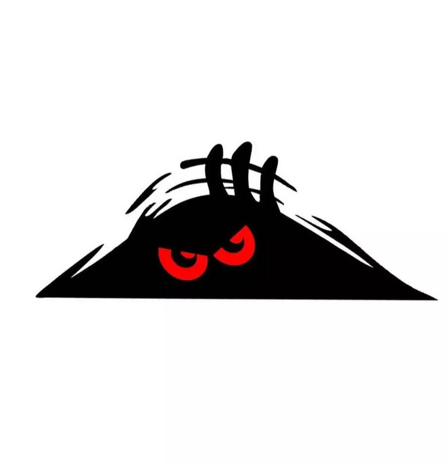 

Виниловая наклейка: Монстр 2 черная, Черный