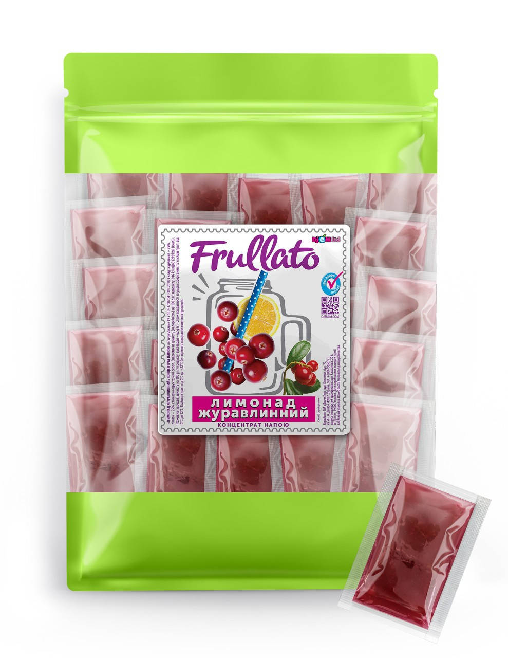 

Лимонад клюква Frullato натуральный, 50 шт х 40 г