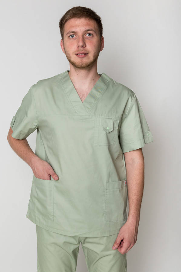 

Куртка хирургическая К-33.ELIT COTTON. Фисташка, Фисташковый