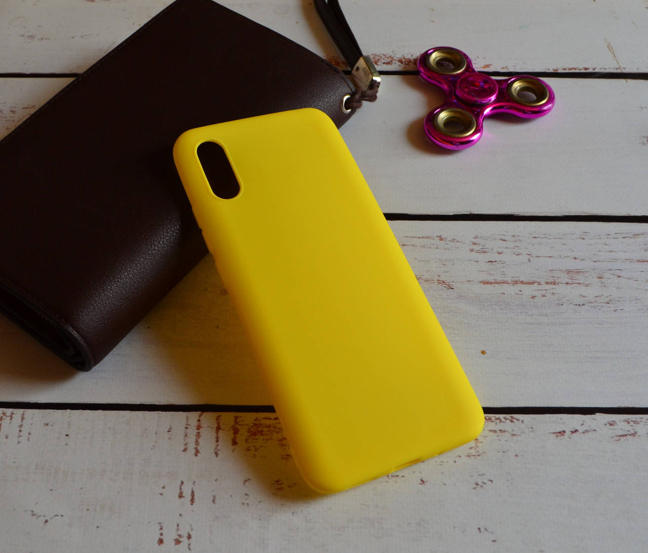 

Матовый силиконовый чехол для Xiaomi Redmi 9A, Желтый