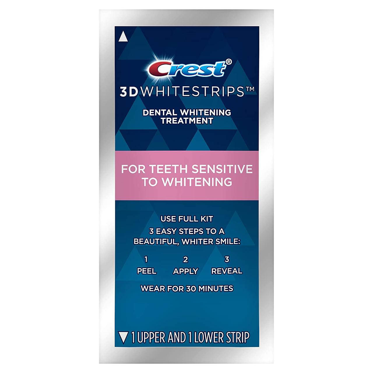 

Відбілюючі смужки Crest 3D Whitestrips Sensitive Teeth Whitening Kit (28 шт)