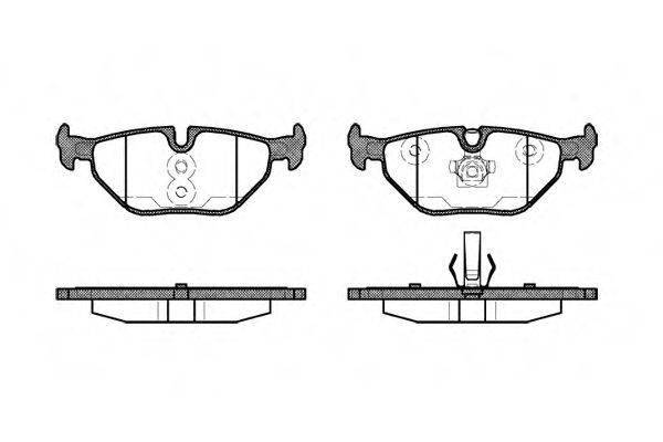 

Тормозные колодки задние бмв 3 е46, bmw 3 е46 (пр-во REMSA 026540)