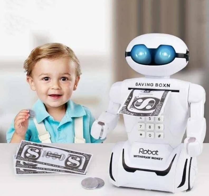 

Детская электронная копилка Робот Robot PIGGY BANK Копилка Робот Робот сейф
