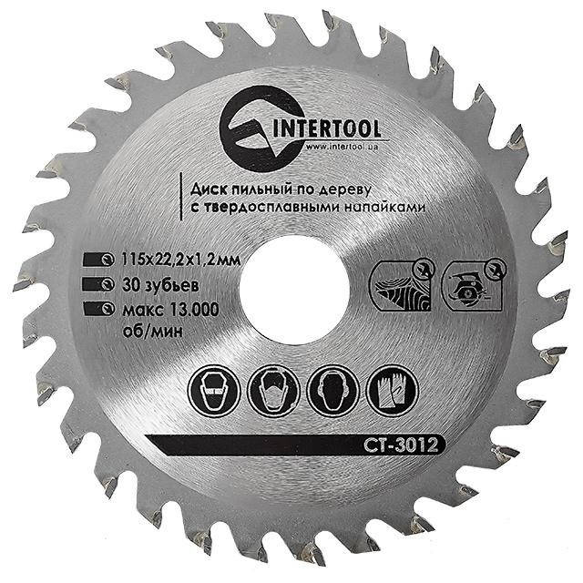 

Диск пильный по дереву с твердосплавными напайками INTERTOOL CT-3012