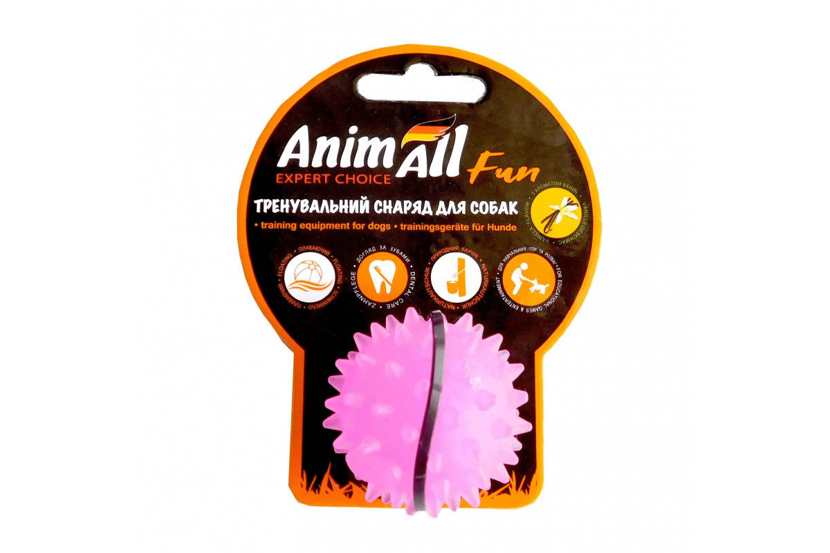 

Игрушка AnimAll Fun мяч каштан для собак, 5 см, фиолетовая, Фиолетовый
