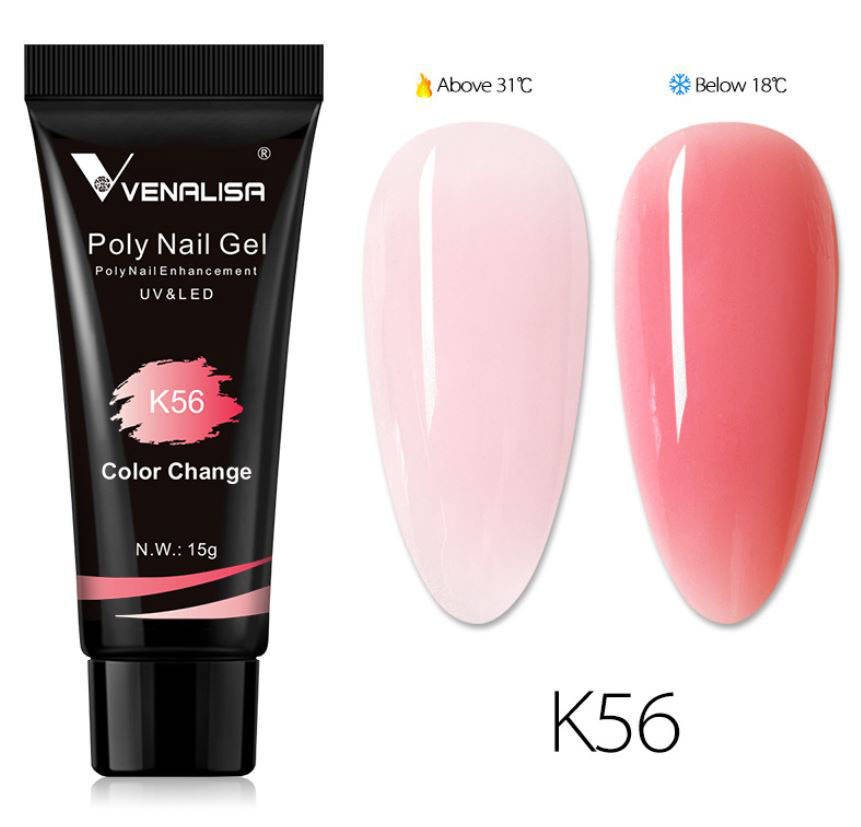 

Полигель (акрил-гель) Venalisa UV/LED 15 г, K56 термо
