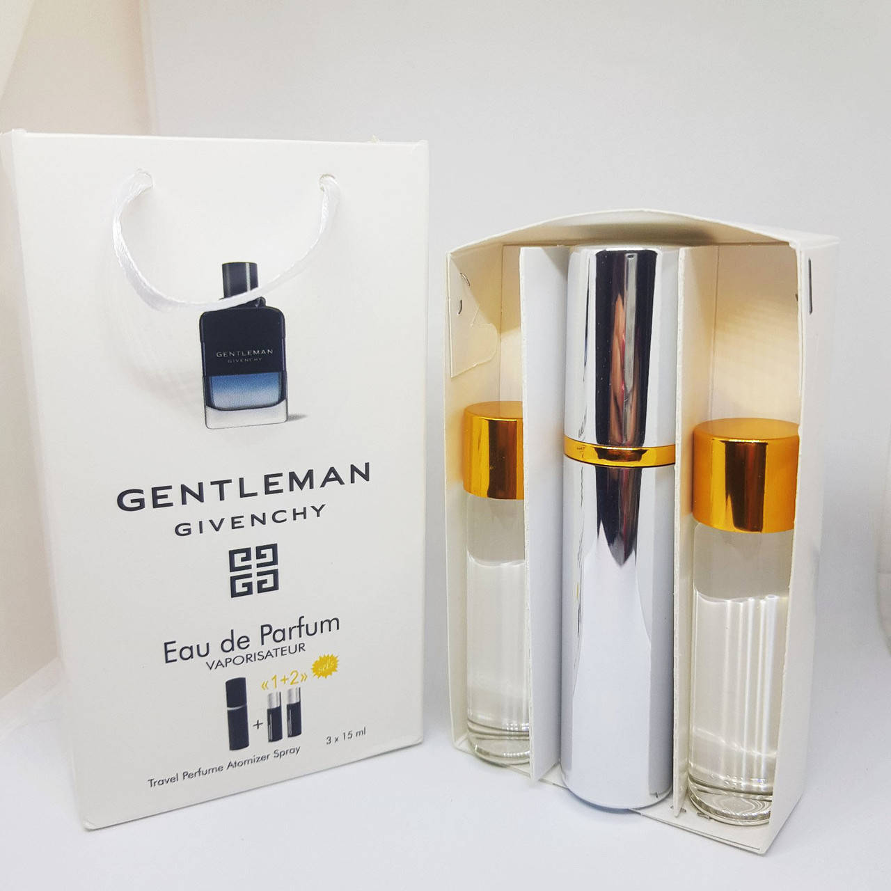 

Туалетная вода в подарочной упаковке 3 по 15 мл ( 45 мл) Gentleman givenchy