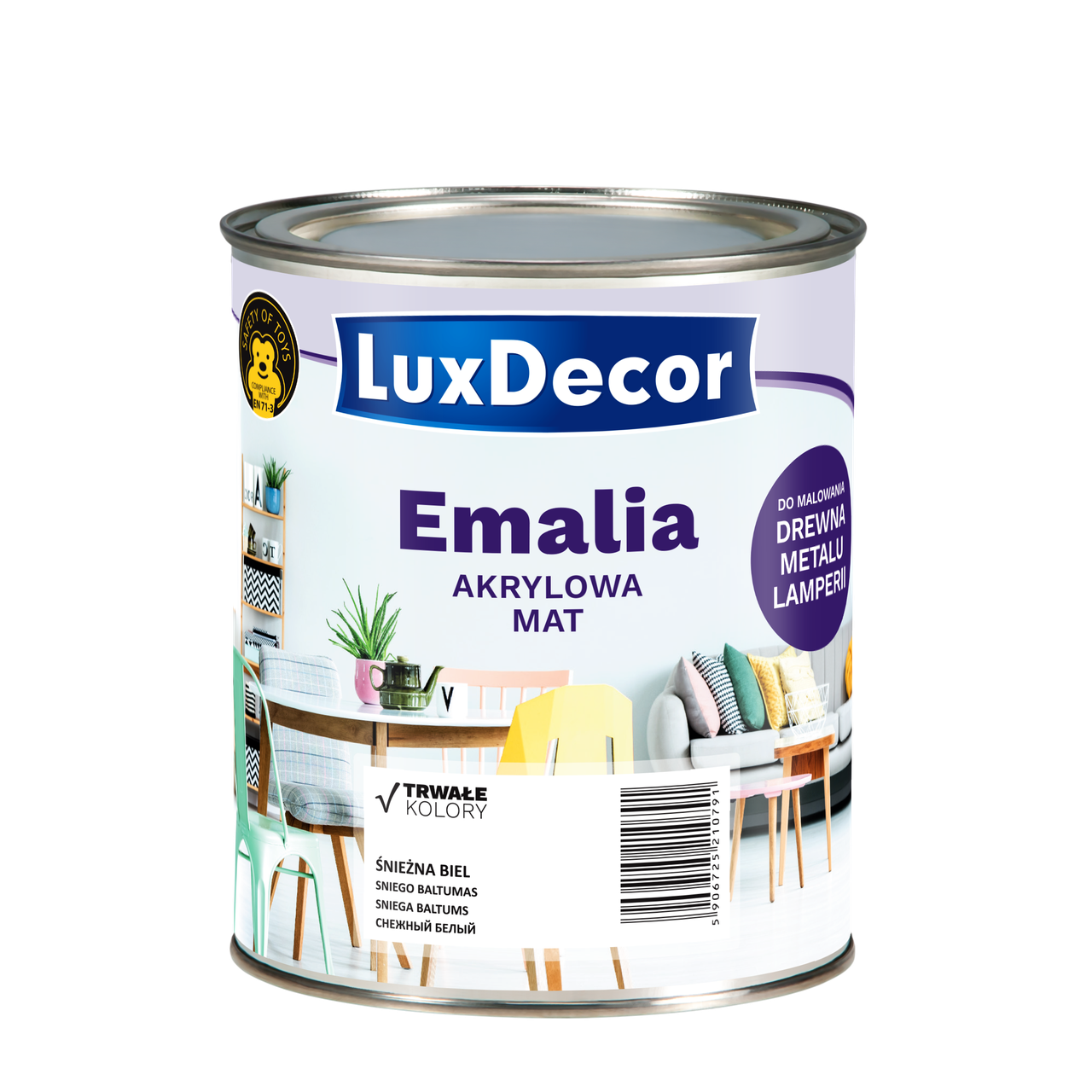 

Эмаль Акриловая LuxDecor матовая (2.5 л )