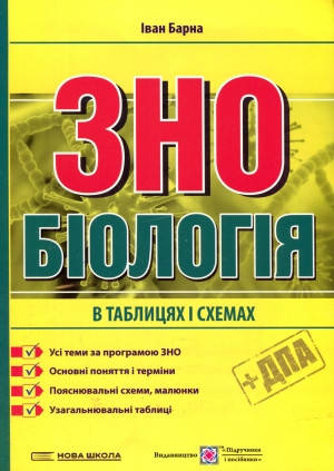 

ЗНО 2022 Біологія в таблицях і схемах Барна І. ПіП
