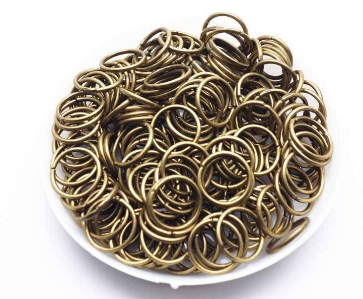 

(20грамм 110шт) Колечки одинарные Ø10мм Цена за 20грамм Цвет - Бронза (сп7нг-6101)