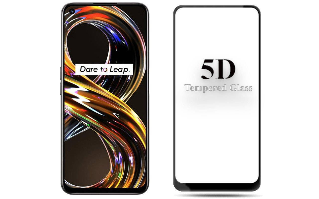 

Защитное стекло 5D для Realme 8i, Черный