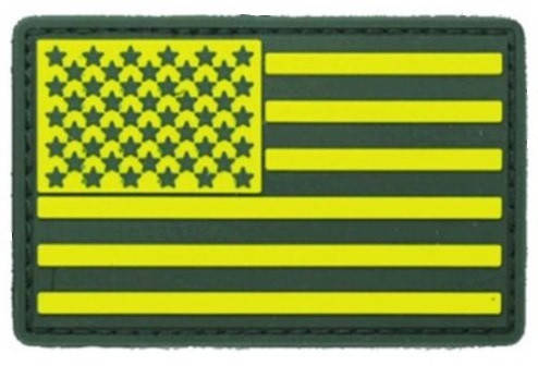 

Патч ПХВ на липучке Flag green