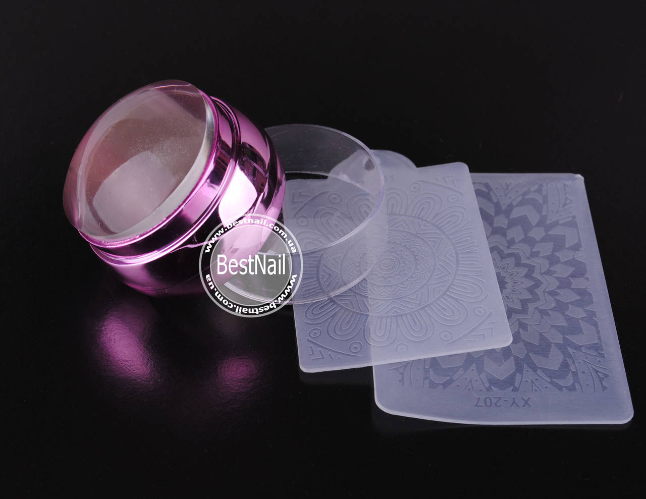

Штамп для стемпинга силиконовый (розовый), Прозрачный