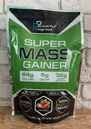 

Высокоуглеводный гейнер для набора массы Powerful Progress Super Mass Gainer 1 кг