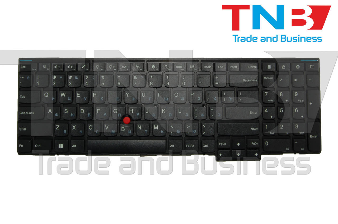 

Клавиатура Lenovo ThinkPad E545 T540P черная с трекпоинт RUUS, Черный