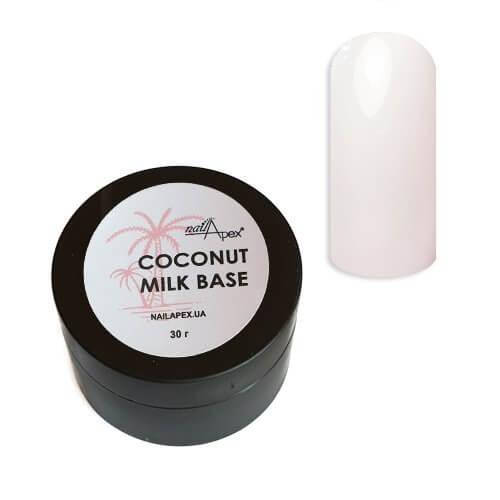 

Камуфляжная база Nail Apex Coconut milk 30 мл, Розовый