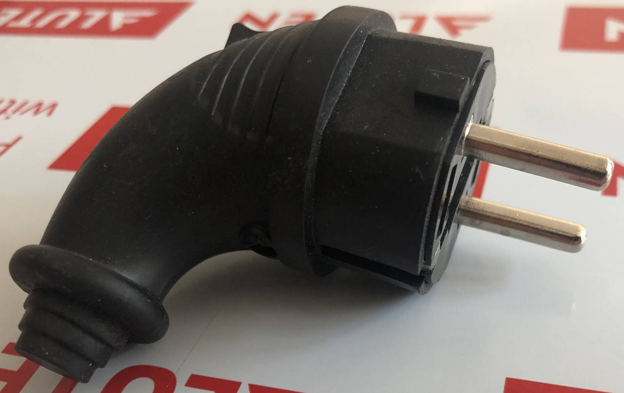 

Вилка с заземлением угловая каучуковая Lemanso / LMA094