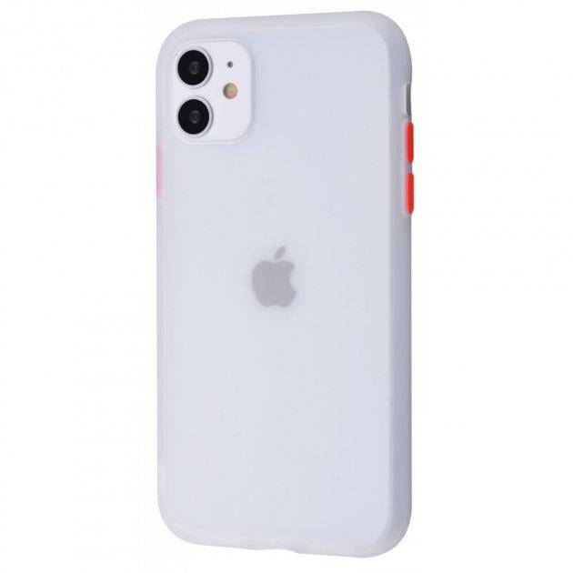 

Противоударный матовый чехол для iPhone 11 Белый