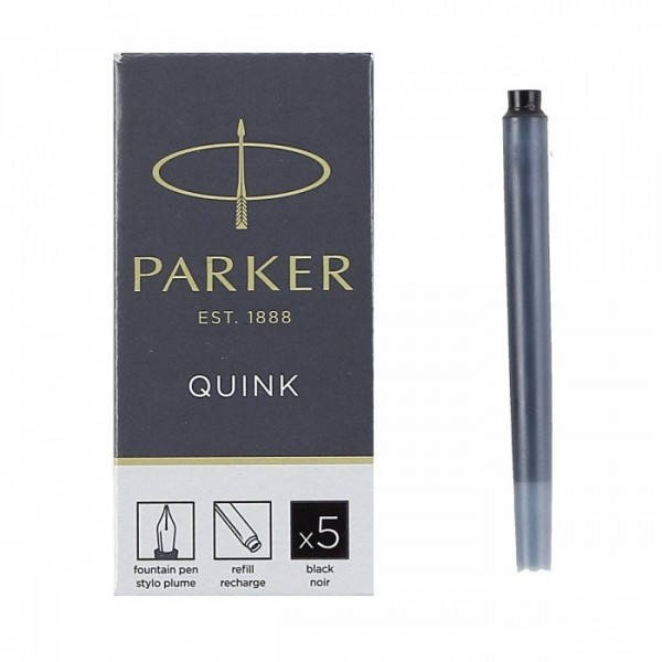 

Картриджи Parker Quink /5шт. черн. 11 410BK, Черный