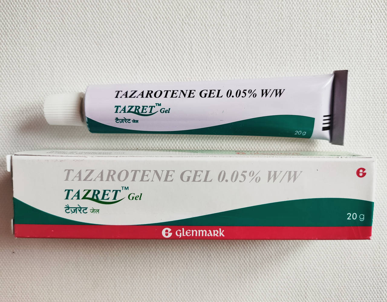 

Тазаротен гель 0.05% Tazret gel 0.05% Glenmark Индия