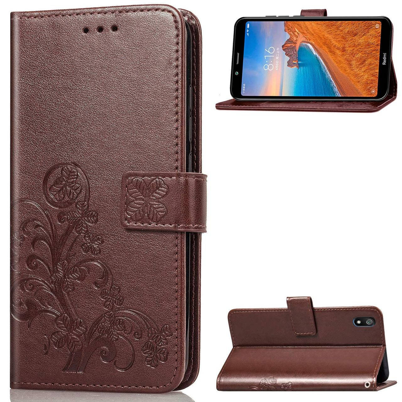 

Чехол Clover для Xiaomi Redmi 7A книжка кожа PU Коричневый