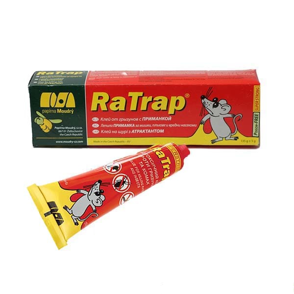 

Клей от грызунов и насекомых с аттрактантом 135г Ra Trap, Чехия