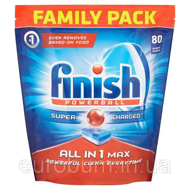 

Таблетки для посудомоечных машин Finish All in 1 Max 80 шт.