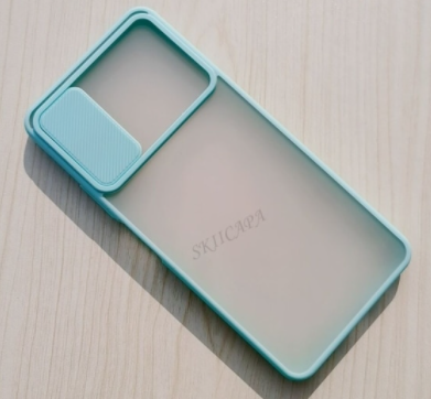 

Чехол бампер soft-touch с шторкой для камеры Xiaomi Redmi Note 10 Pro Цвет Бирюзовый