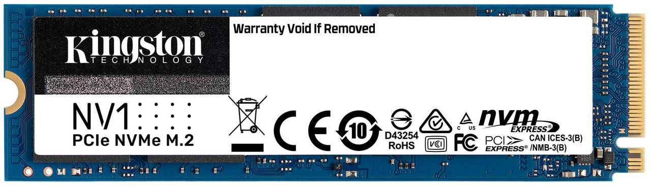 

SSD 1TB M.2 NVMe Kingston NV1 M.2 2280 PCIe Gen3.0 x4 3D TLC (SNVS/1000G)