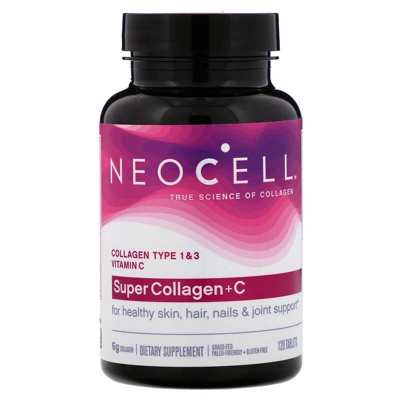 

Супер Коллаген тип 1 и 3 с витамином C (Super Collagen+C) 120 таблеток