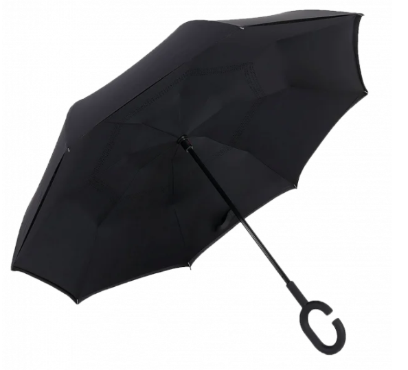 

Зонт Наоборот Up-brella - Зонт Обратного Сложения | Черный