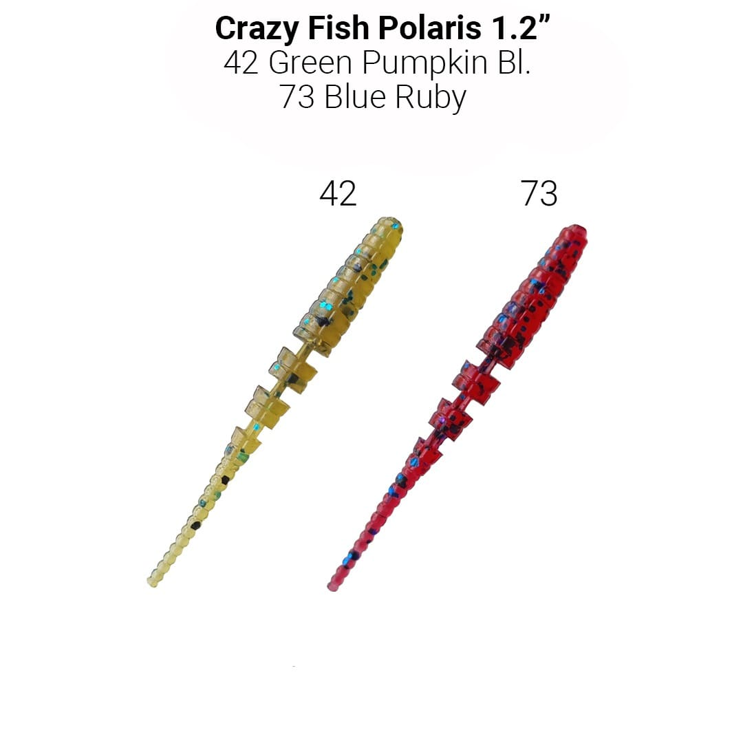 

Съедобный силикон Crazy Fish Polaris 1.2" 61-30-42/73-5 чеснок