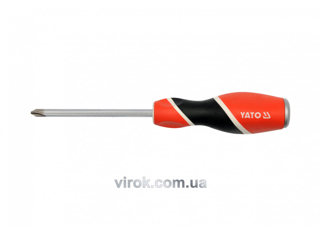 

Отвертка крестовая ударная YATO PH2 х 100 мм YT-25993