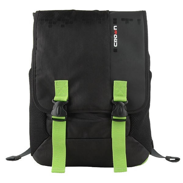 

Рюкзак для ноутбука Crown 15.6 Harmony black and green (BPH3315BG), Черный