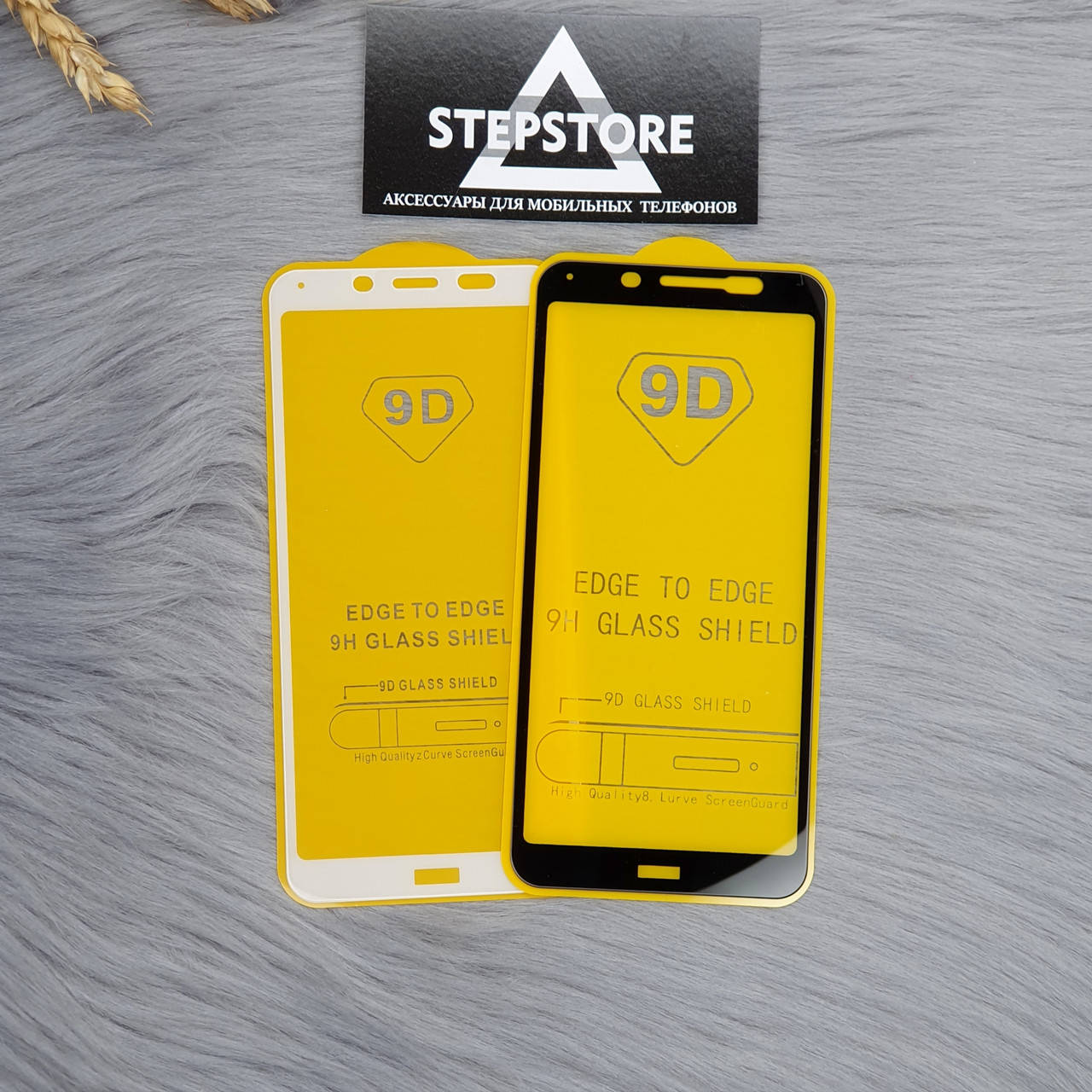 

Защитное стекло 3D 9D для Xiaomi Redmi 7а полный клей с рамкой Full glue black white
