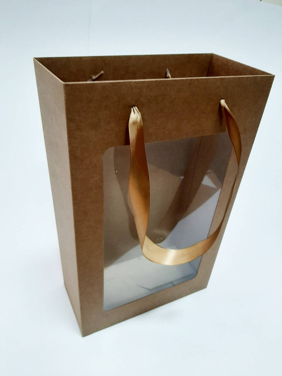 

Пакет подарочный крафт 350х210х100 мм.