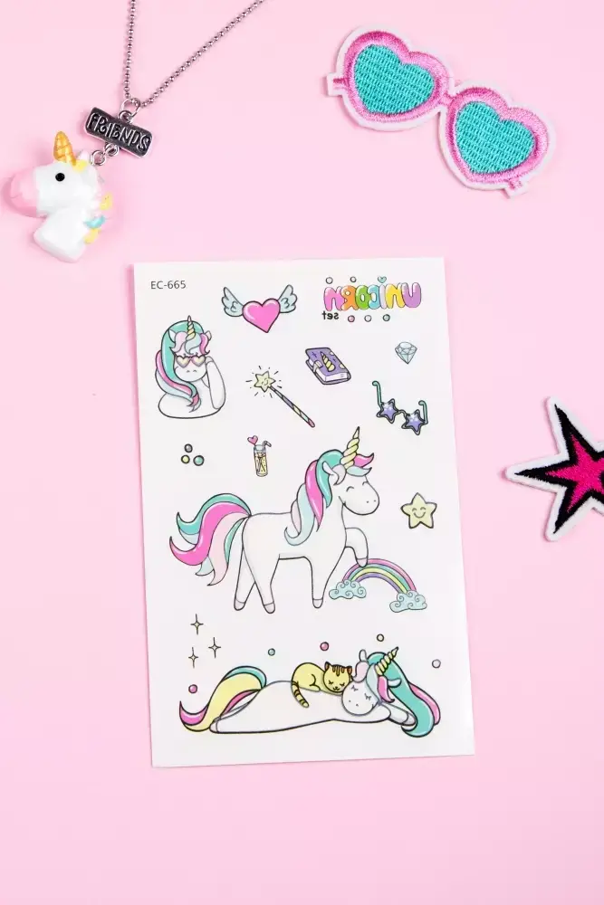 

Flash tattoo Единорог и радуга