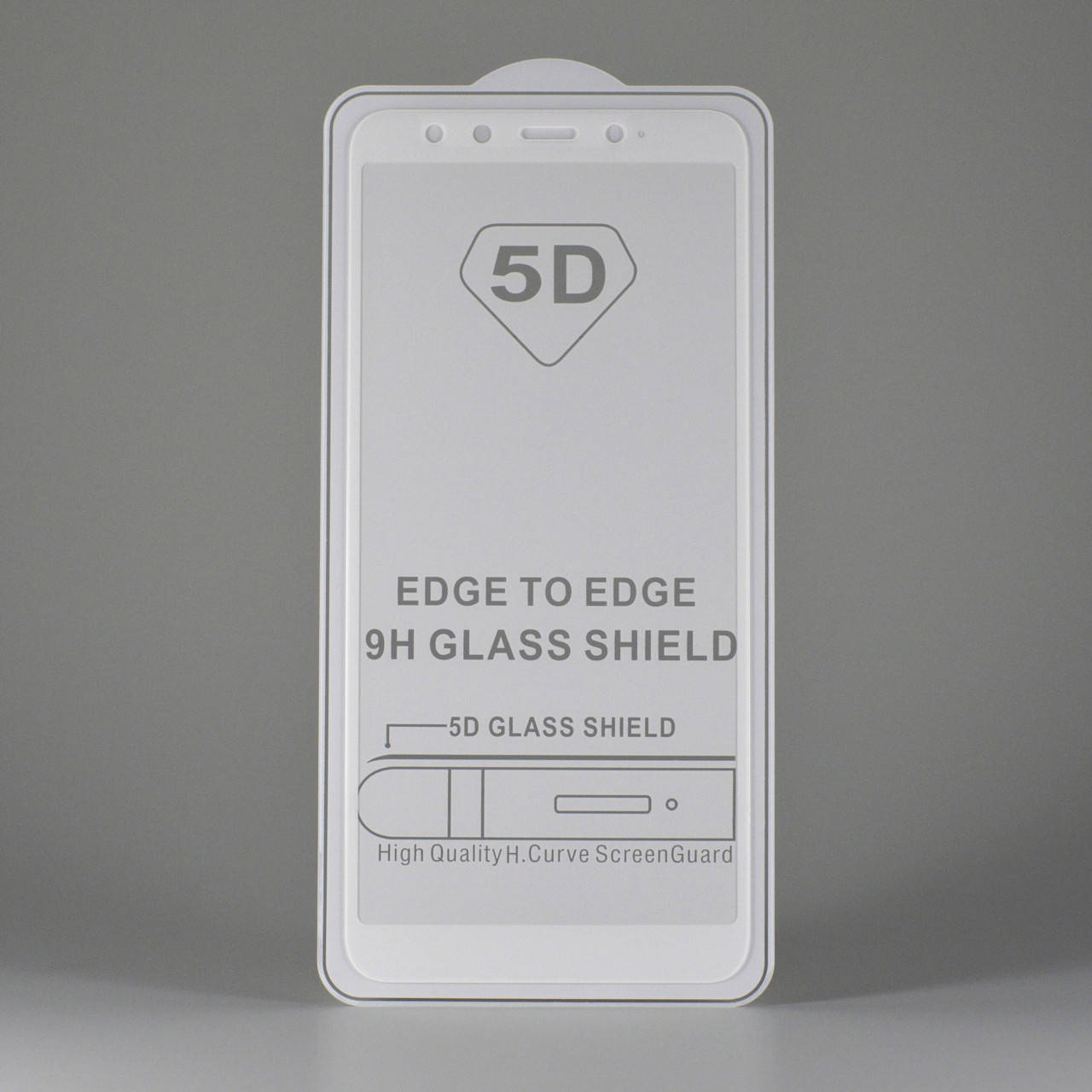 

Защитное стекло для Xiaomi Mi A2 белое клей по всей поверхности, Белый