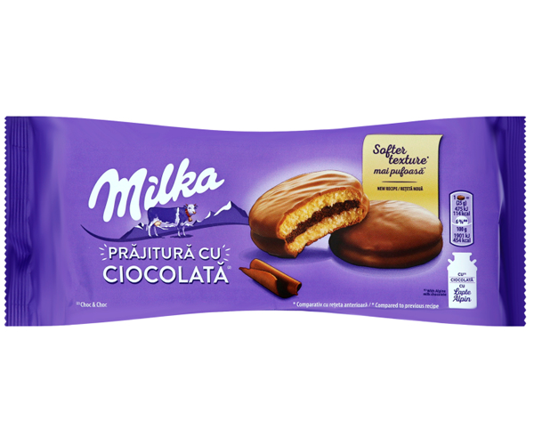 

Бисквитное пирожное-сэндвич Milka Choc Choc 150г