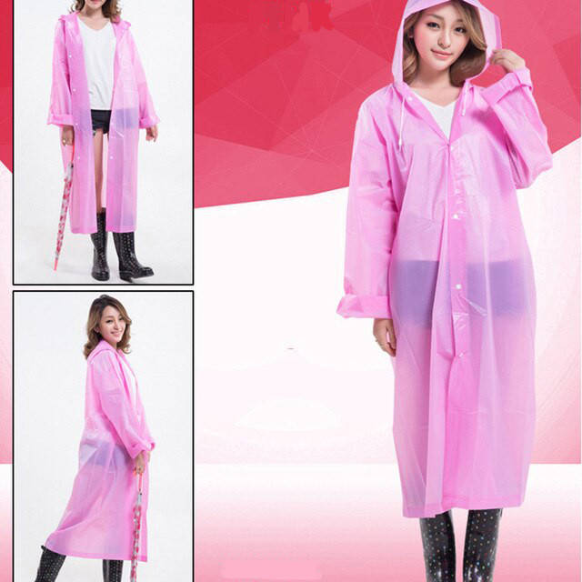 

Дождевик для взрослых на кнопках, плащ против доща для взррослого из материала EVA