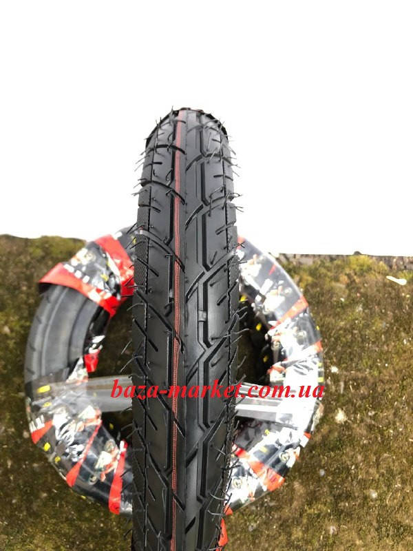 

Резина на скутер 3.00-10 + камера, трасова SC TYRE