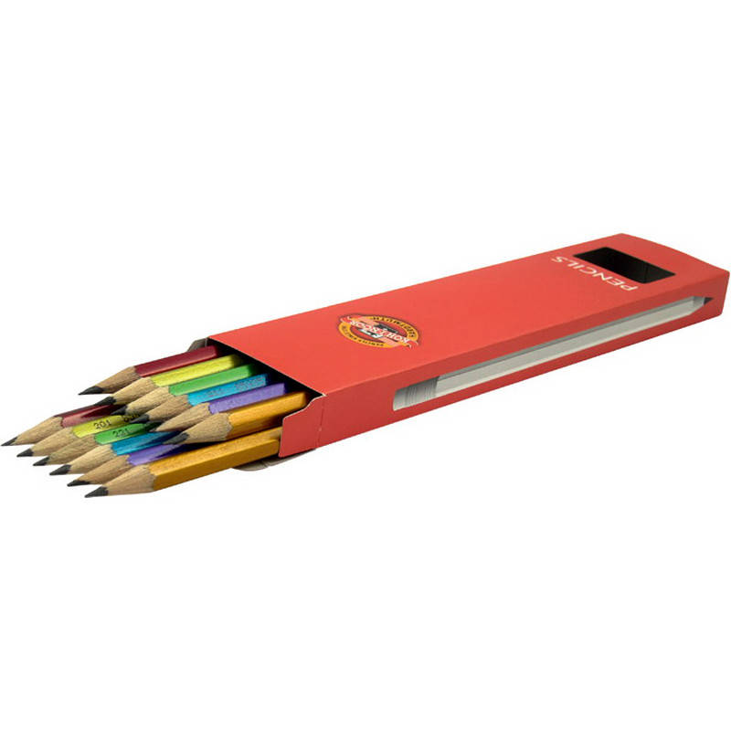 

Карандаш графитный Koh-i-noor HB Oriental с ластиком 1372