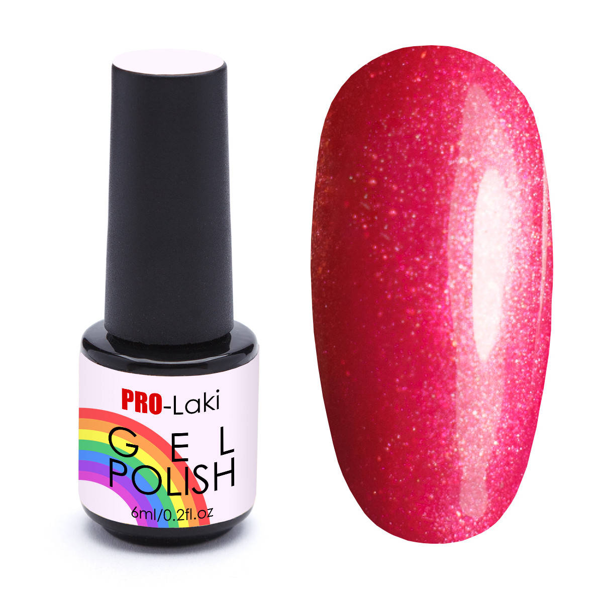 

Гель-лак #73 Ягодный с шиммером PRO-Laki 6ml, Фуксия