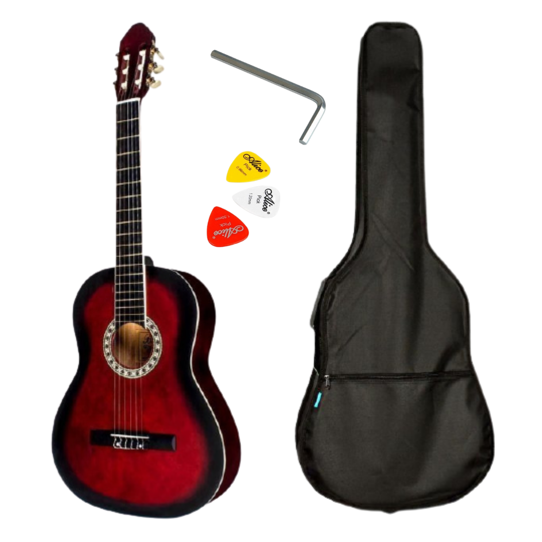 

Набор гитара акустическая BANDES CG-851 RD + чехол, Красный