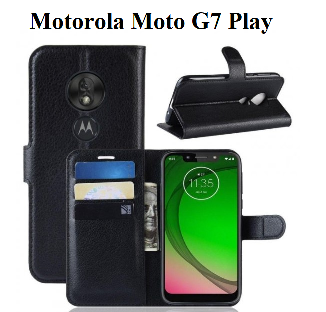 

Чехол книжка Wallet для Motorola Moto G7 Play (XT1952), Черный